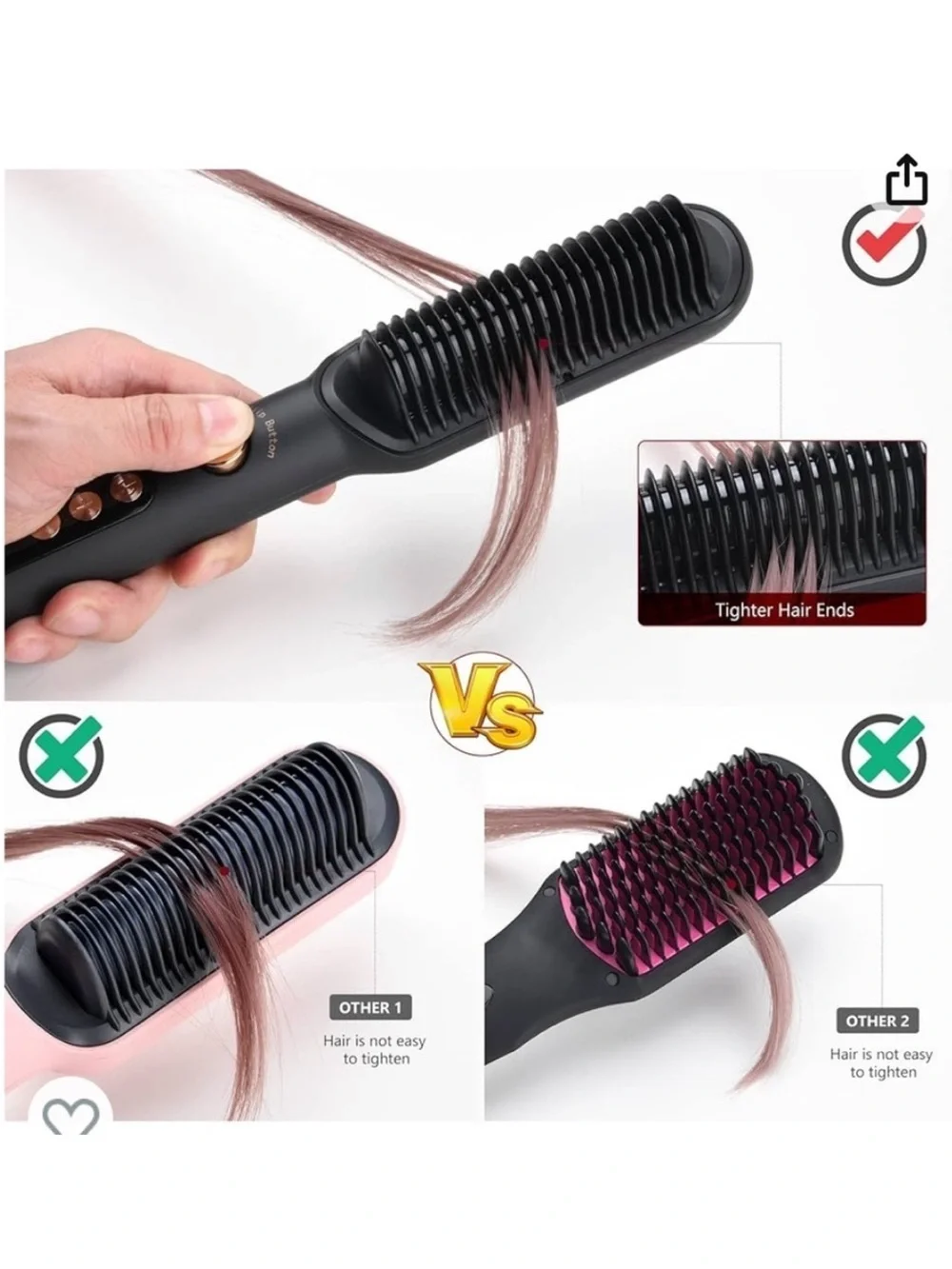 L’ange Smooth-It 2-in-1 Digital Straightening Comb!